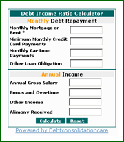View sample of Debt Income Ratio Calculator View sample of Debt Income Ratio Calculator
