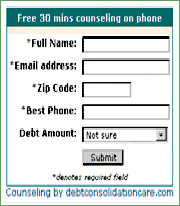 View sample of Free Debt Counseling Signup Form